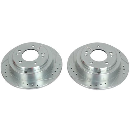PowerStop Power Stop 04-06 Kia Amanti Rear Evolution Drilled & Slotted Rotors - Pair