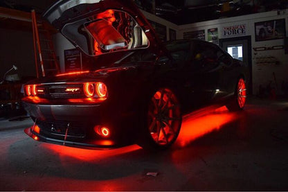 ORACLE Lighting Oracle 15-21 Dodge Challenger Waterproof LED Fog Light Halo Kit - ColorSHIFT