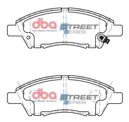 DBA 12-19 Nissan Versa Street Series Front Brake Pads