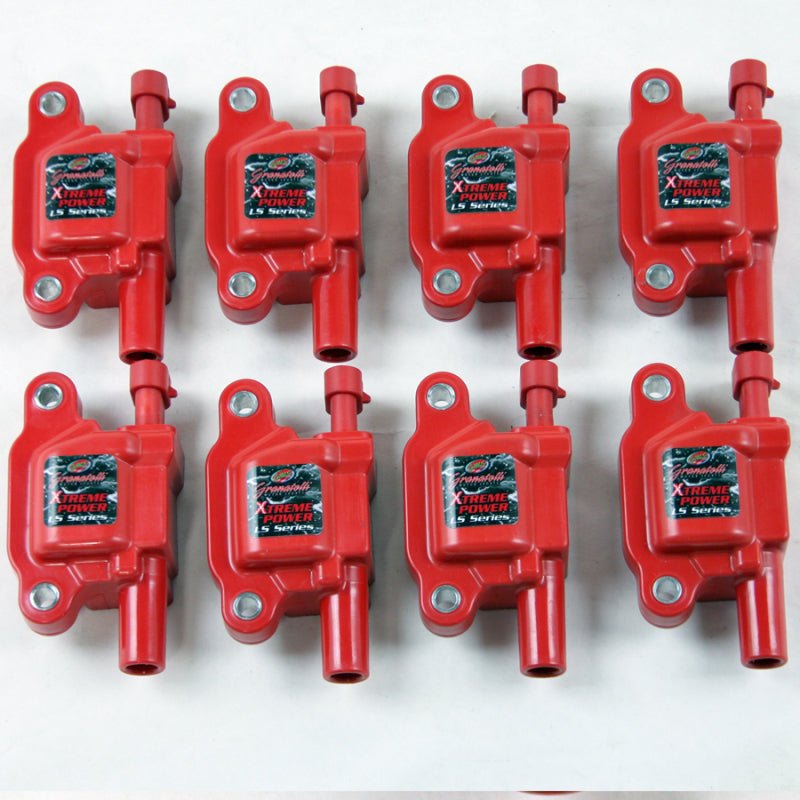 Granatelli Motor Sports Granatelli 14-23 GM LT Direct Ignition Coil Packs - Red (Set of 8)