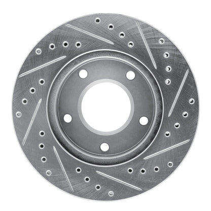 R1 Concepts R1 69-78 Cadillac Eldorado Rear Left Front Left Drilled & Slotted Silver Brake Rotor