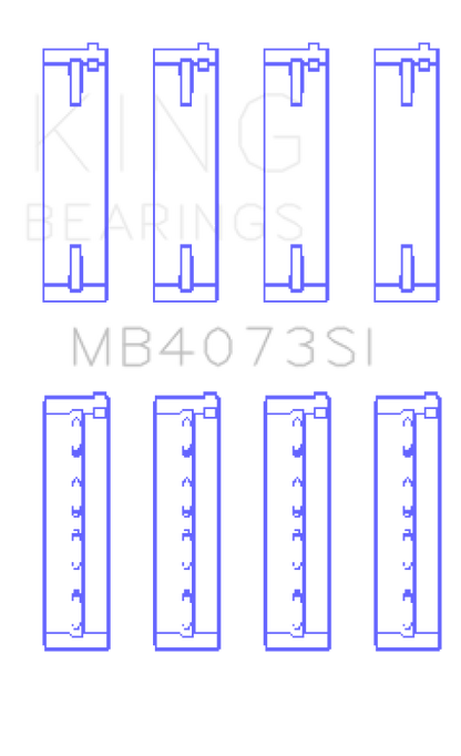 King Engine Bearings Audi Acz/Aah/Ack. Aej/Asn (Size +0.25mm) Main Bearing Set