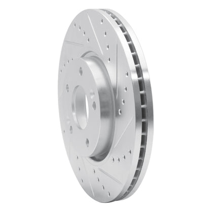 R1 Concepts R1 12-16 Kia SportAGE (USA/Canada) Front Right Drilled & Slotted Silver Brake Rotor