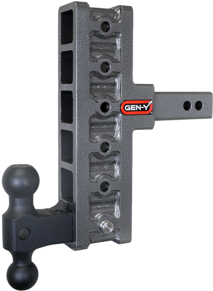 GEN-Y Hitch Gen-Y Mega Duty 2in Shank 7.5in Offset Drop 2K TW 16K Hitch w/GH-051 Dual-Ball