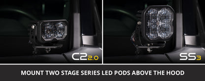 Diode Dynamics 2022+ Ford Maverick SS3 Sport Stage Series Ditch Light Kit White Combo