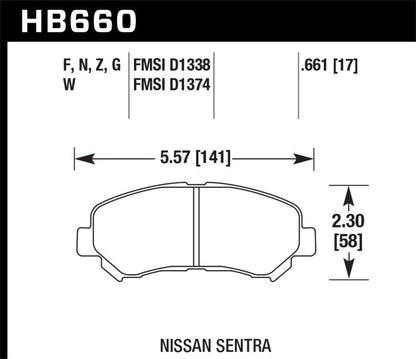 Hawk Performance Hawk LTS Street Brake Pads