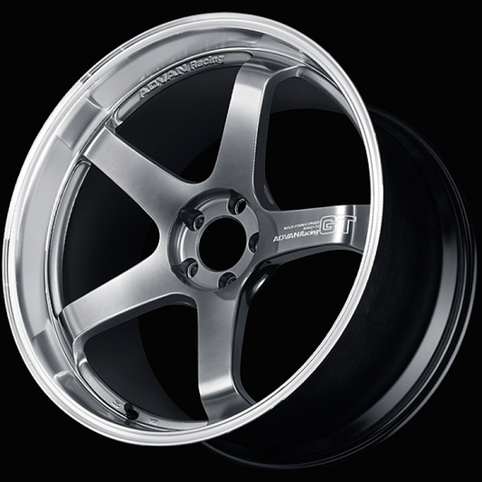 Advan GT Premium Version 20x9.5 / +28 ET / 5x114.3 / 73mm Bore / Machining and Hyper Platinum Black