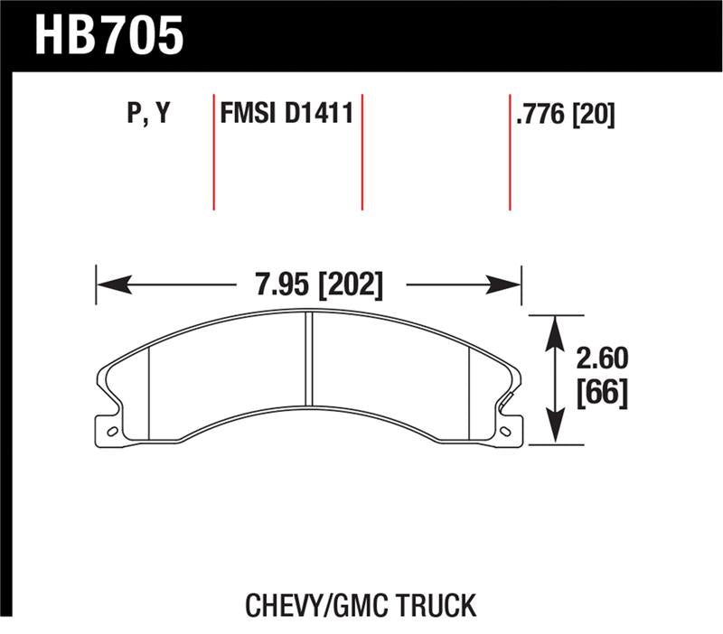 Hawk Performance Hawk Chevy/GMC Express/Silverado/Savana/Sierra 15/25/35/4500 SuperDuty Rear LTS Brake Pads