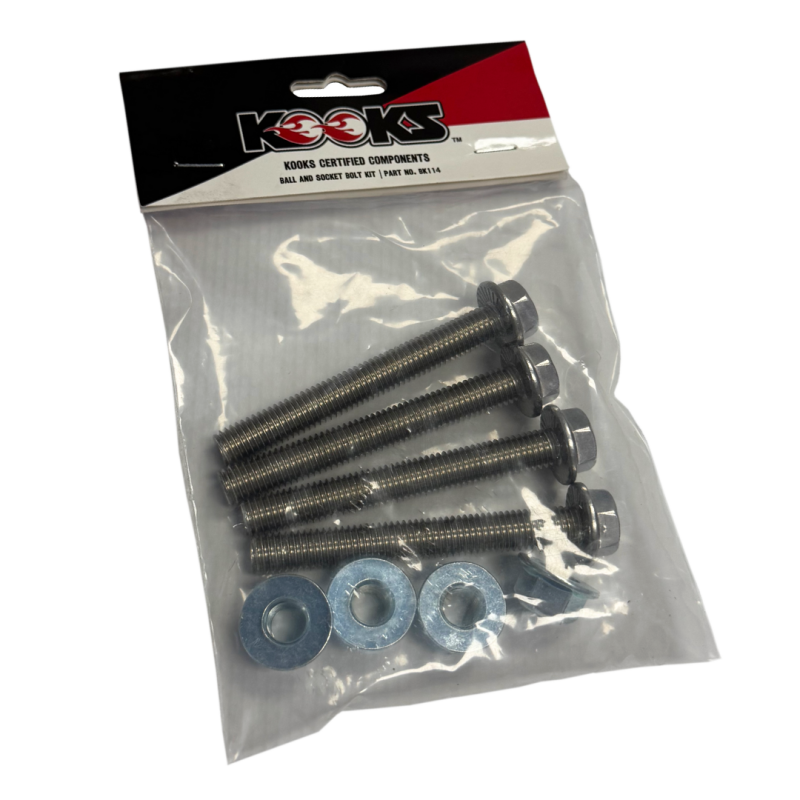 Kooks Headers Kooks Ball and Socket Bolt Kit (4 M10 x 75 Flange Bolts/ 4 M10 Flange Nuts)