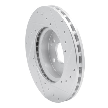 R1 Concepts R1 16-23 Mercedes-Benz Viano (Mexico) Front Left Drilled & Slotted Silver Brake Rotor