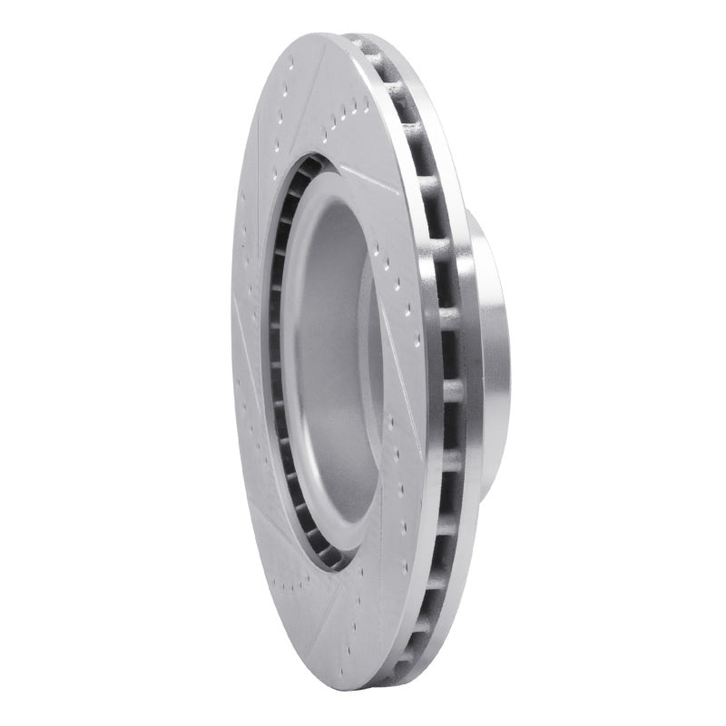 R1 Concepts R1 06-12 Land Rover Range Rover Front Right Drilled & Slotted Silver Brake Rotor