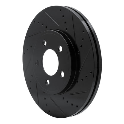 R1 Concepts R1 03-11 Ford Crown Victoria Front Right Drilled & Slotted Black Brake Rotor
