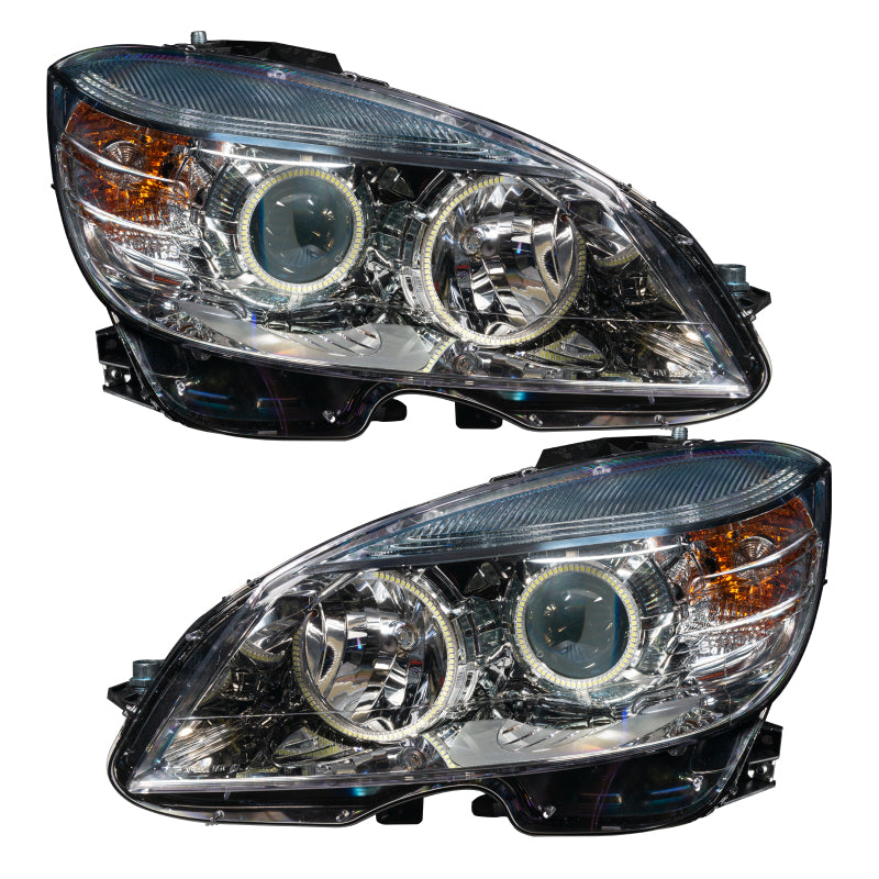 ORACLE Lighting Oracle 0811 Mercedes Benz CClass PreAssembled Headlights Chrome Housing ColorSHIFT