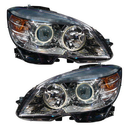 ORACLE Lighting Oracle 0811 Mercedes Benz CClass PreAssembled Headlights Chrome Housing ColorSHIFT