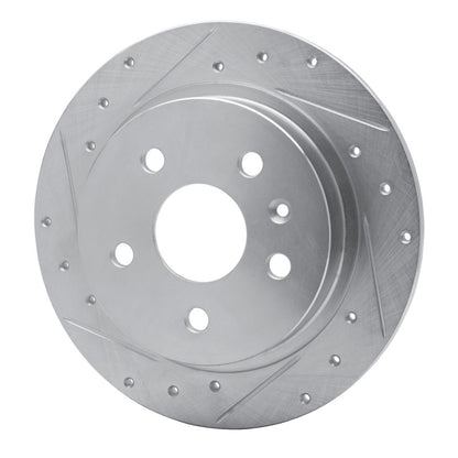 R1 Concepts R1 11-16 Buick LaCrosse Rear Left Drilled & Slotted Silver Brake Rotor