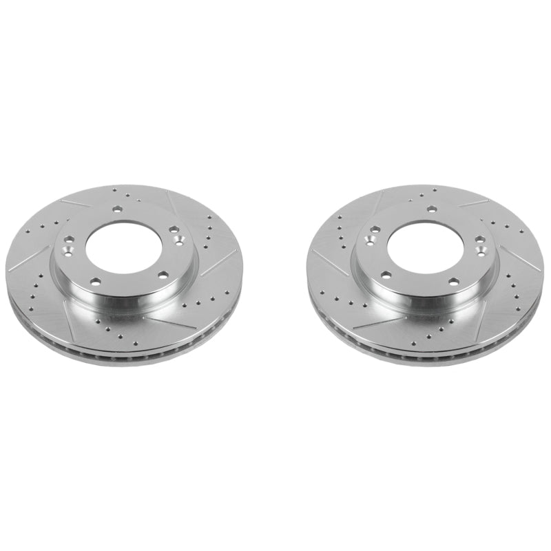 PowerStop Power Stop 07-09 Kia Sorento Front Evolution Drilled & Slotted Rotors - Pair