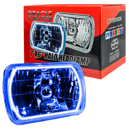 ORACLE Lighting Oracle Pre-Installed Lights 7x6 IN. Sealed Beam - Blue Halo