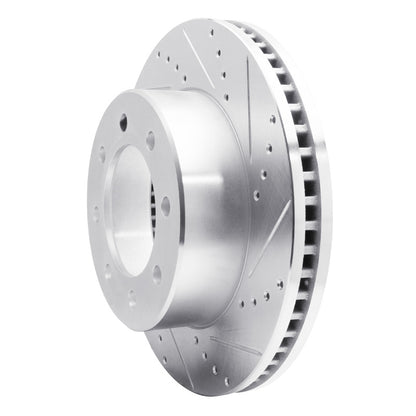 R1 Concepts R1 09-25 Dodge Ram 3500 Front Right Drilled & Slotted Silver Brake Rotor