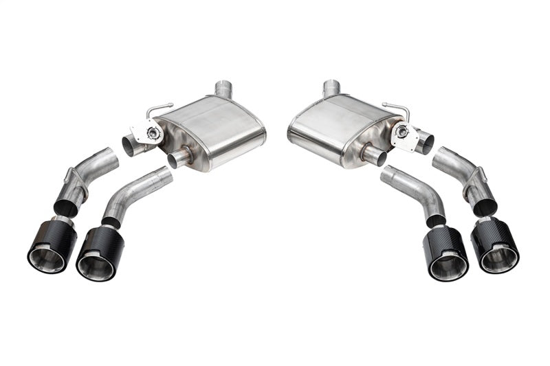 CORSA Performance Corsa 2016-2024 Chevrolet Camaro SS / ZL1 Valved Axle-Back Exhaust w/ Carbon Fiber Quad Tips