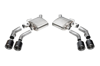 CORSA Performance Corsa 2016-2024 Chevrolet Camaro SS / ZL1 Valved Axle-Back Exhaust w/ Carbon Fiber Quad Tips