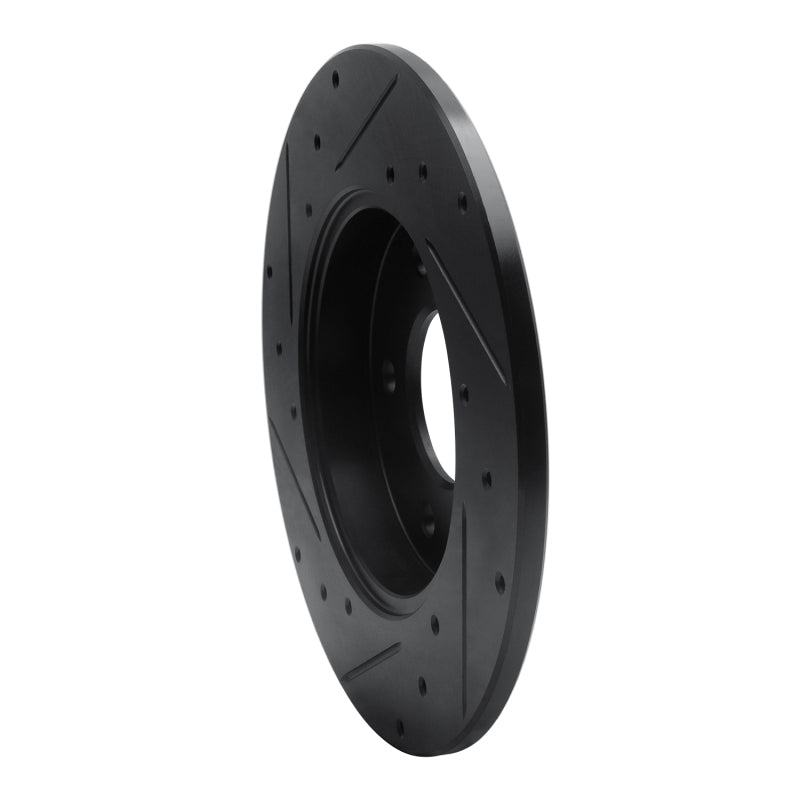 R1 Concepts R1 92-05 Buick Park Avenue Rear Right Drilled & Slotted Black Brake Rotor