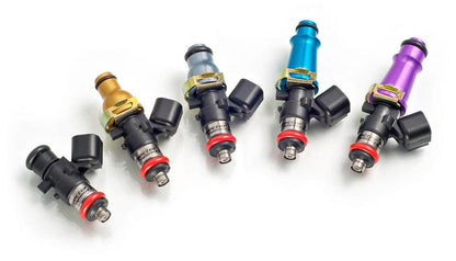 Injector Dynamics 1340cc Injectors - 60mm Length - 14mm Purple Top - 14mm Lower O-Ring (Set of 8)