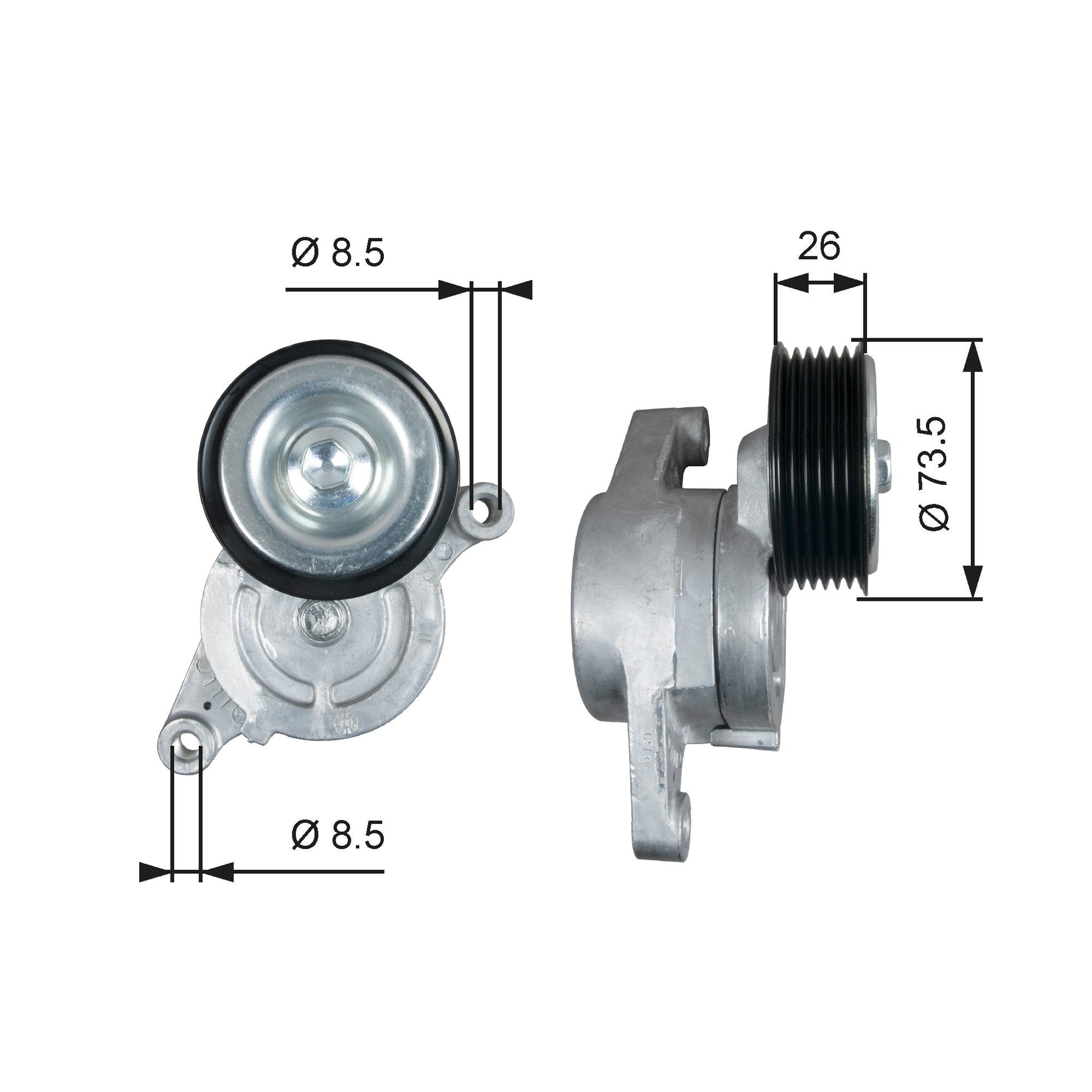 GATES GATT39279 V-Ribbed Belt Tensioner Lever