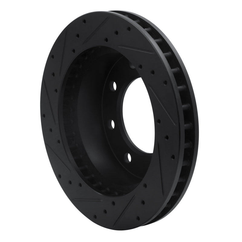 R1 Concepts R1 99-20 Cadillac DeVille Front Right Drilled & Slotted Black Brake Rotor