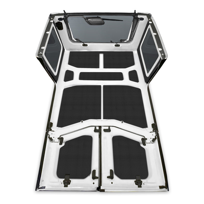DEI 18-23 Jeep Wrangler JL 4-Door Boom Mat Complete Headliner Kit - 13 Piece - Black
