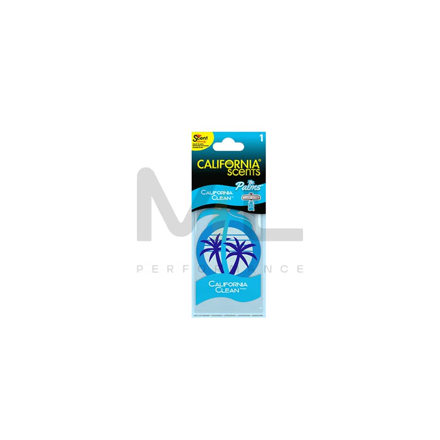 California Scents 1pc. 2D-Palm Car Air Freshener - CaliClean