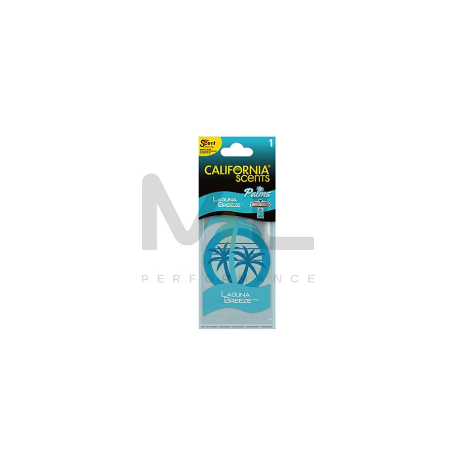 California Scents 1pc. 2D-Palm Car Air Freshener - Indigo Island Berry