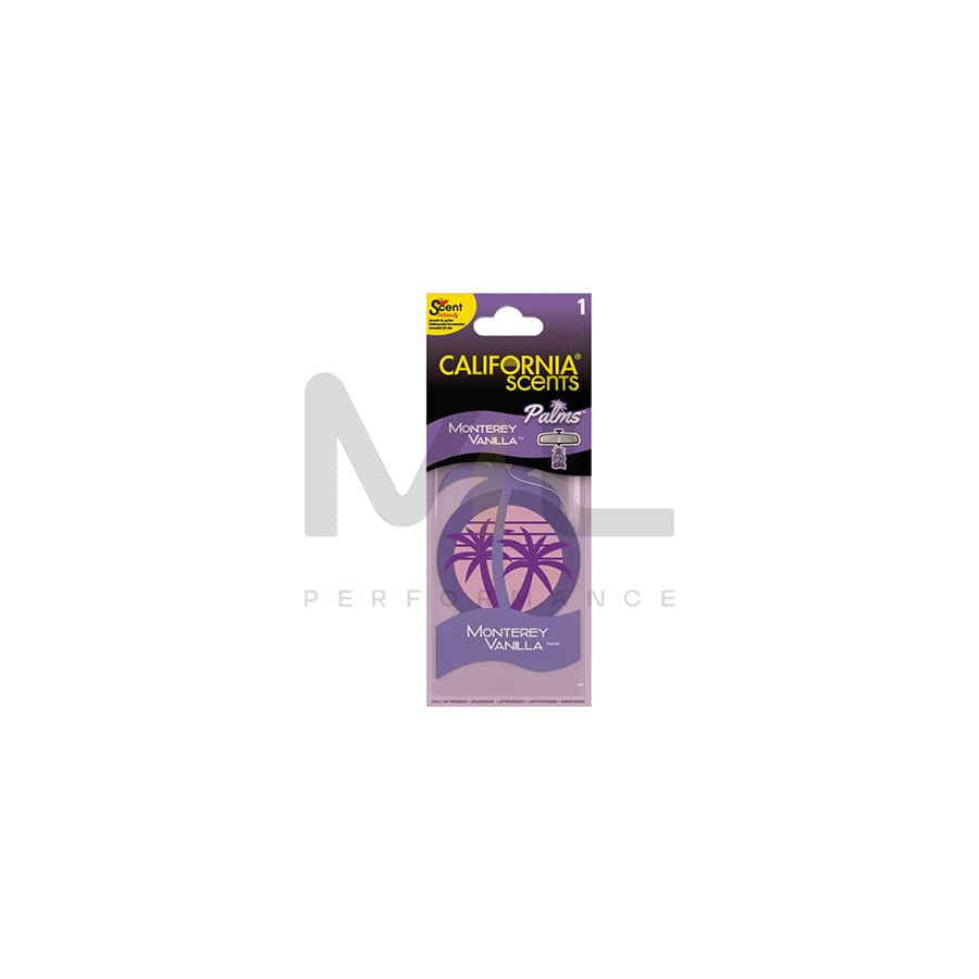 California Scents 1pc. 2D-Palm Car Air Freshener - Laguna Breeze