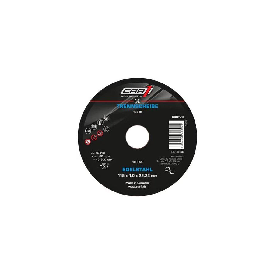 Car1 Co 8800 Cutting Disc, Angle Grinder