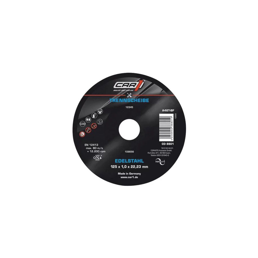 Car1 Co 8801 Cutting Disc, Angle Grinder