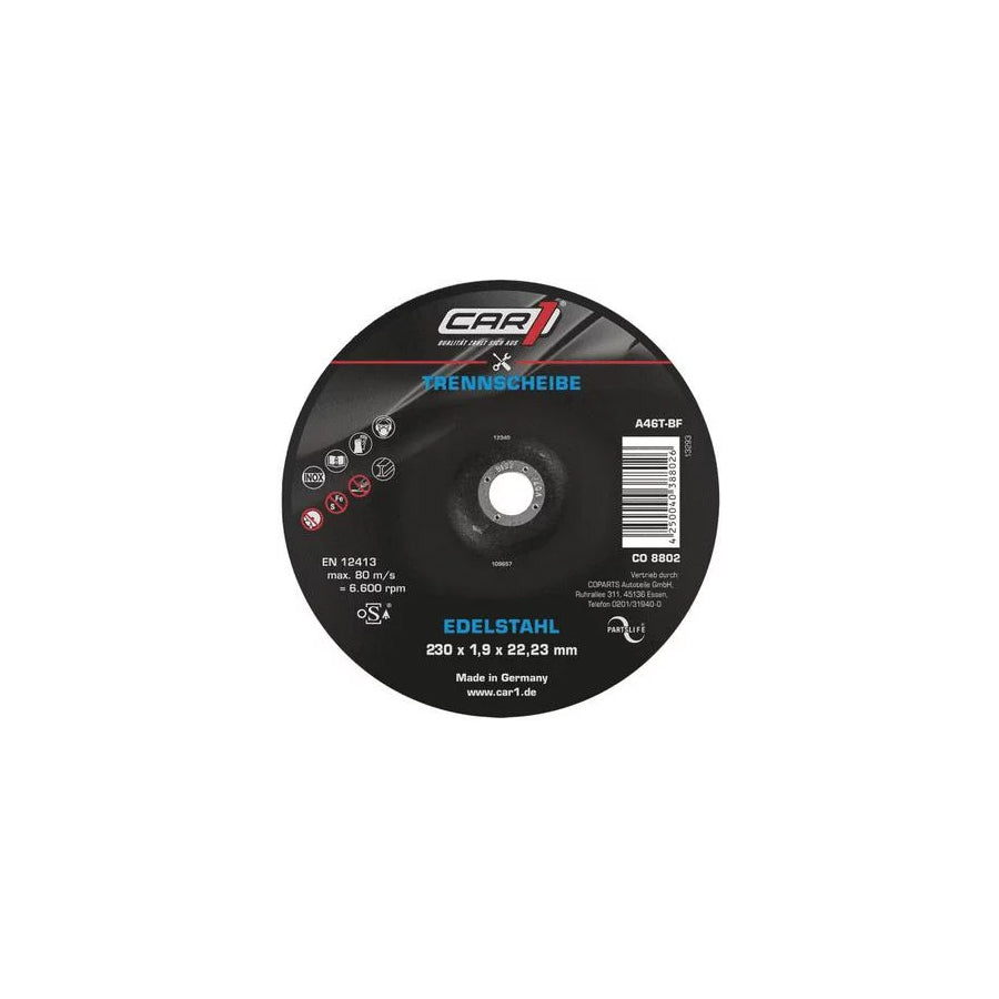 Car1 Co 8802 Cutting Disc, Angle Grinder