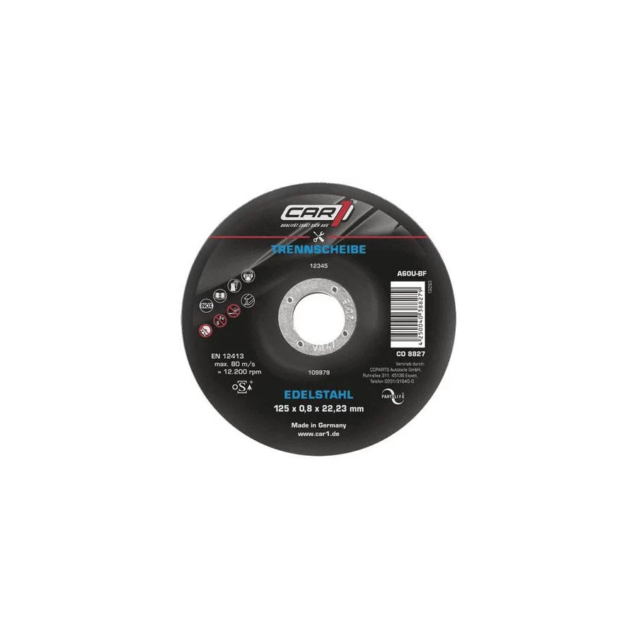 Car1 Co 8827 Cutting Disc, Angle Grinder