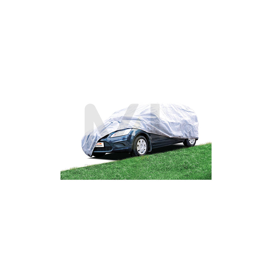 CARPASSION 10026 Car cover full-size, XL 150x485 cm, Grey