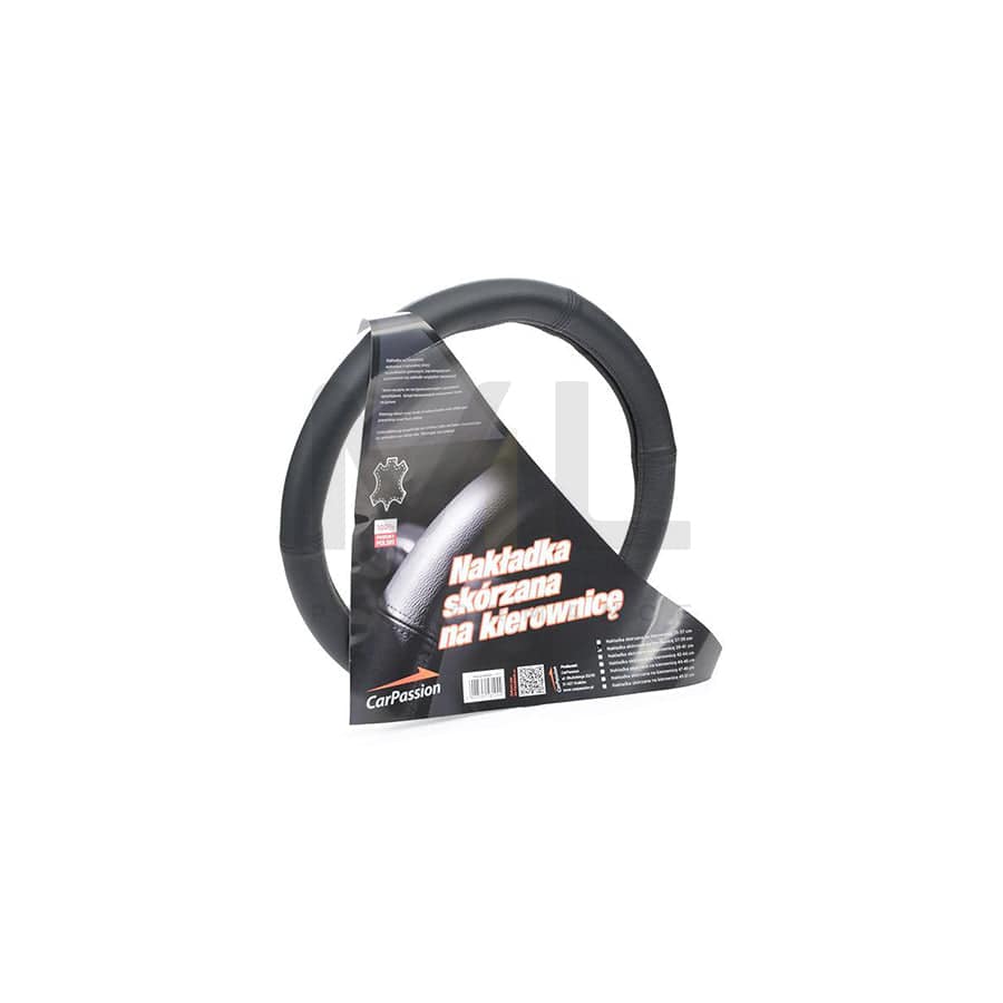 CARPASSION 10061 Steering wheel cover Ø: 37-39cm, Leather