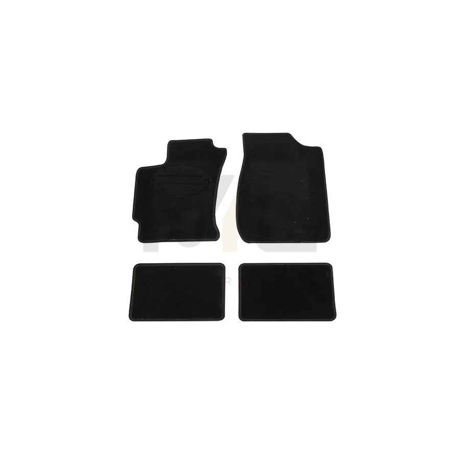 CARPOINT 0310031 Floor mat set Front and Rear, Quantity: 4, graphite