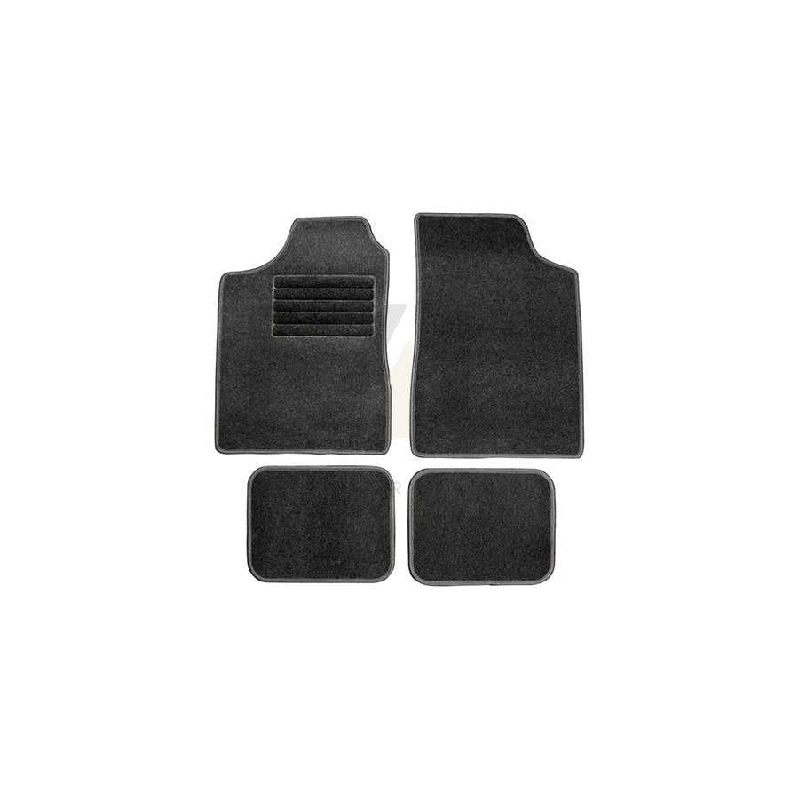 CARPOINT 0310033 Floor mat set Front and Rear, Quantity: 4, graphite