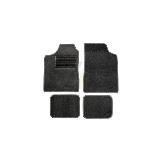 CARPOINT 0310033 Floor mat set Front and Rear, Quantity: 4, graphite