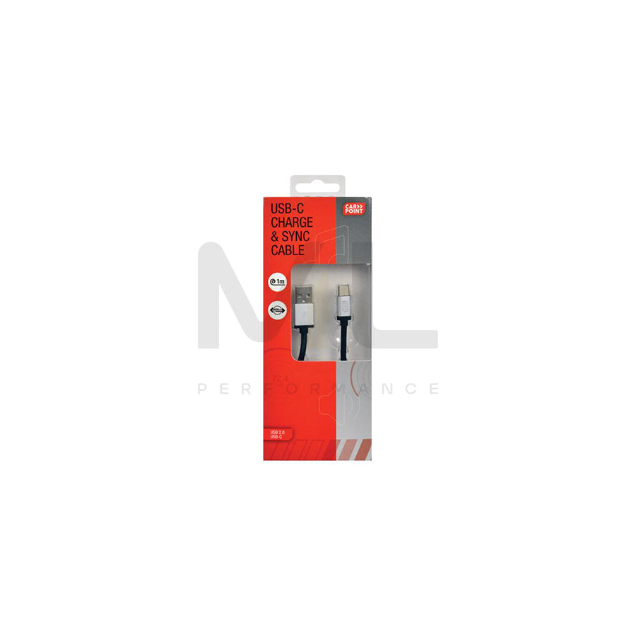 CARPOINT 0517026 USB charge cable Black