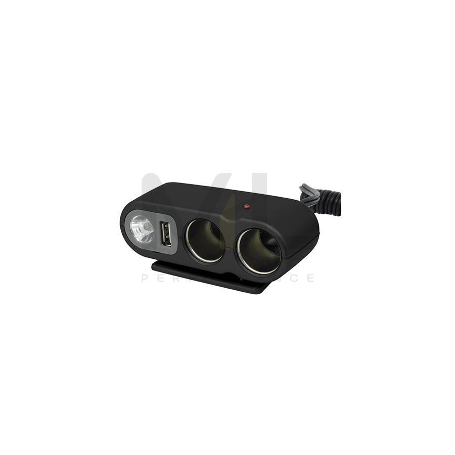 CARPOINT 0523434 Cigarette lighter splitter 12V, 5A, with cigarette lighter plug, with pipe