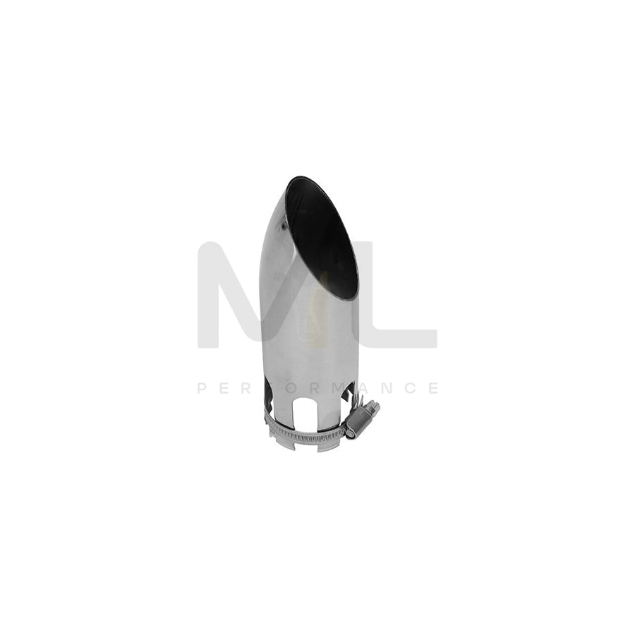 CARPOINT 2218762 Exhaust tip 61 mm, Silver, Stainless Steel, 160mm, 37mm