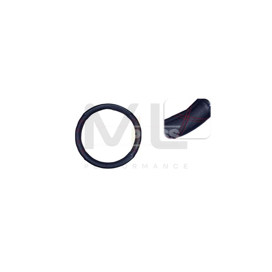 CARPRISS 79323331 Steering wheel cover Chrome / Black, Ø: 37-39cm, PU (Polyurethane), Thermoplast