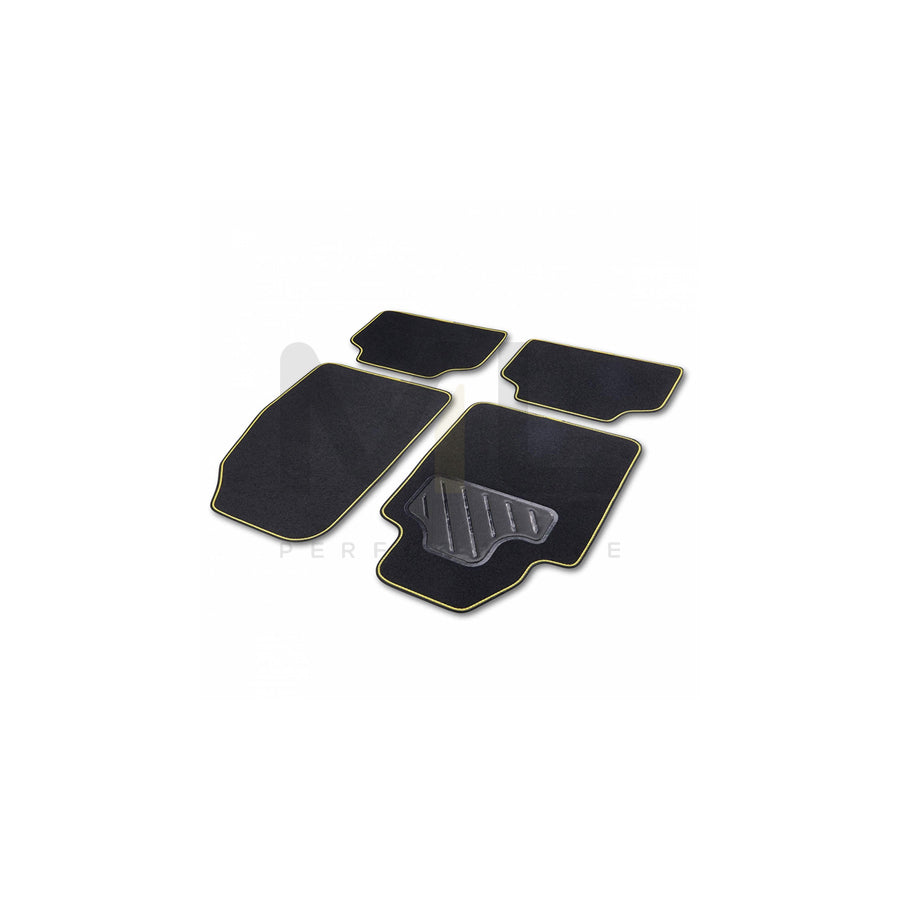 CARTREND Universal fit 10604 Floor mat set Textile, Front and Rear, Quantity: 4, Black