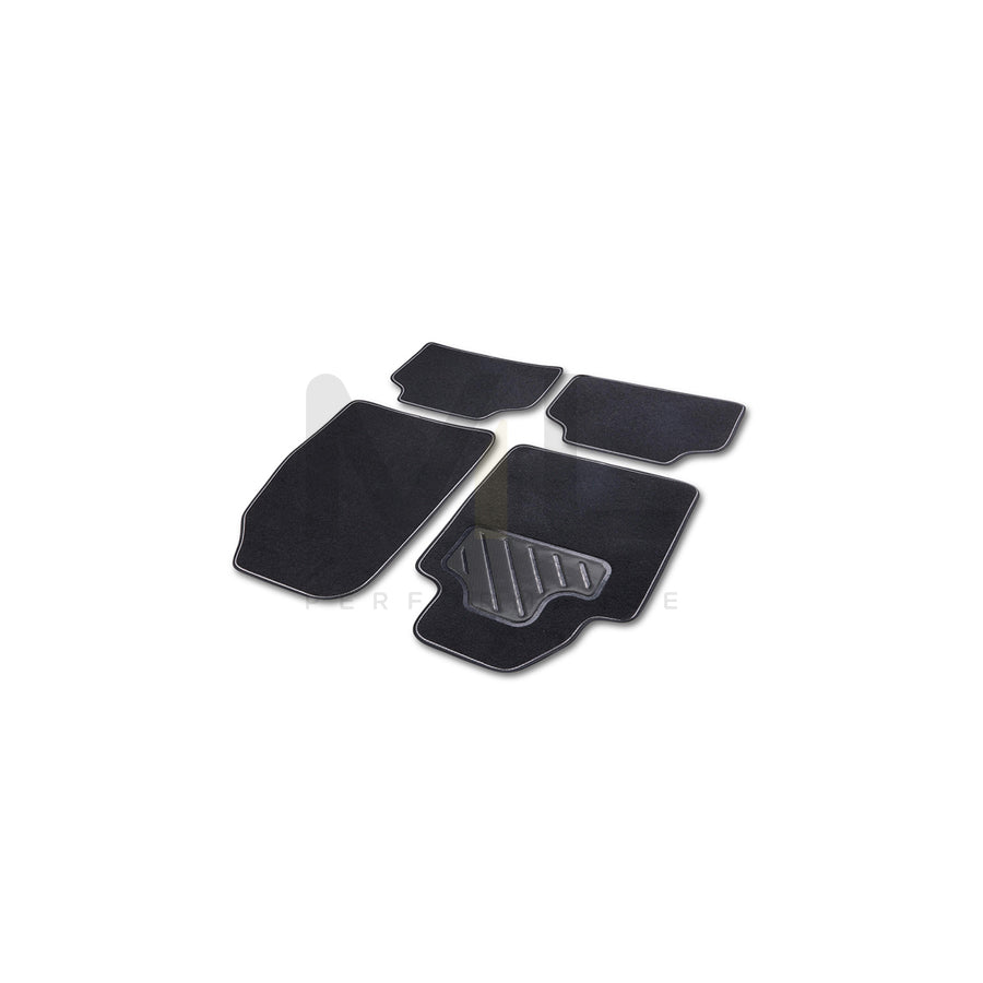 CARTREND Universal fit 10605 Floor mat set Textile, Front and Rear, Quantity: 4, Black