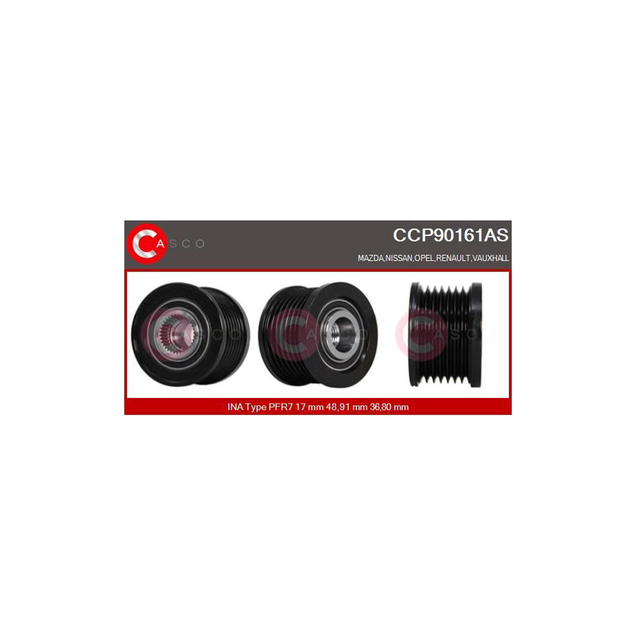 Casco Ccp90161As Pulley, Alternator
