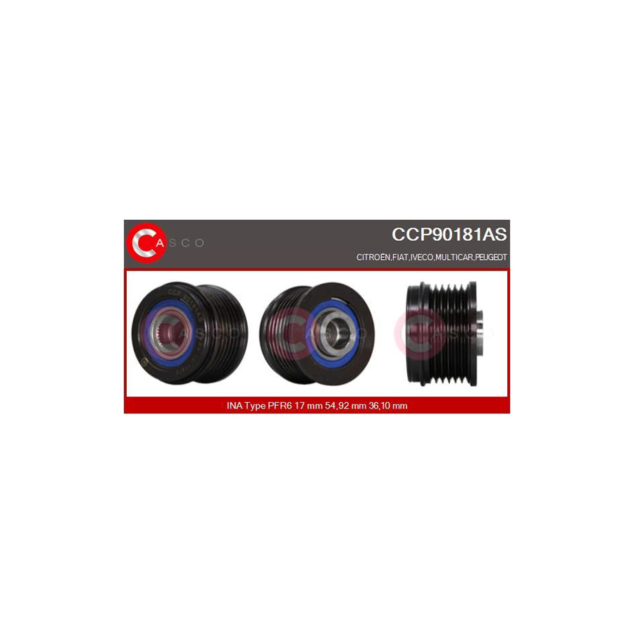 Casco Ccp90181As Pulley, Alternator
