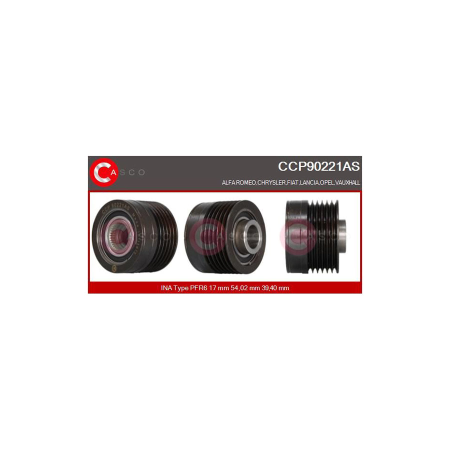 Casco Ccp90221As Pulley, Alternator